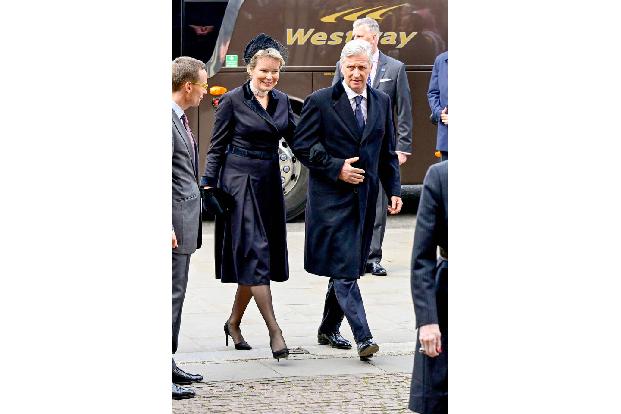 Königin Mathilde und König Philippe aus Belgien waren nach London gekommen....
