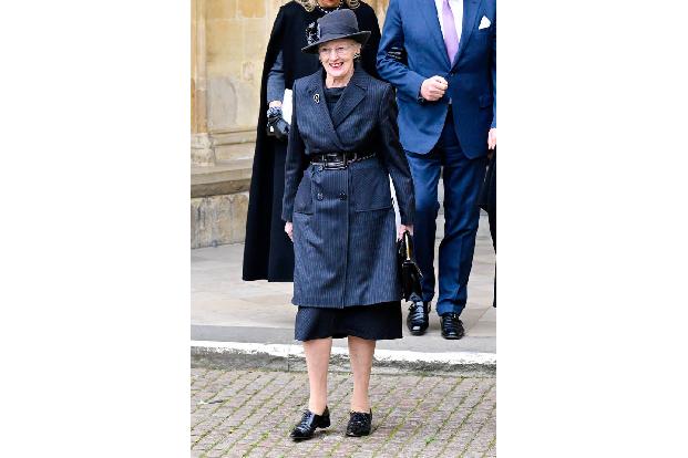 ...und auch Königin Margrethe II. von Dänemark erwies Prinz Philip die letzte Ehre.