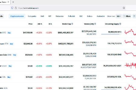Der Gesamtwert einer Kryptowährung lässt sich durch seine Marktkapitalisierung angeben. Das ist allerdings eine Momentaufnahme und zudem nur ein rein rechnerischer Wert.