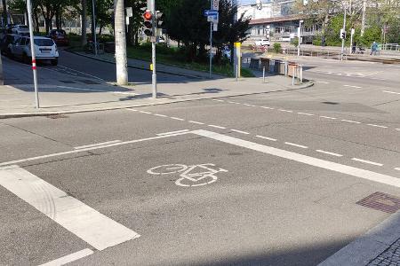 Velosack, Aufstellfläche, Bike Box