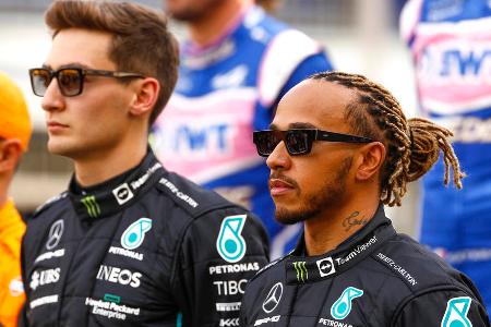 Mercedes - George Russell vs. Lewis Hamilton - Rennen: Russell 3:1 Hamilton | Qualifying: Russell 2:2 Hamilton