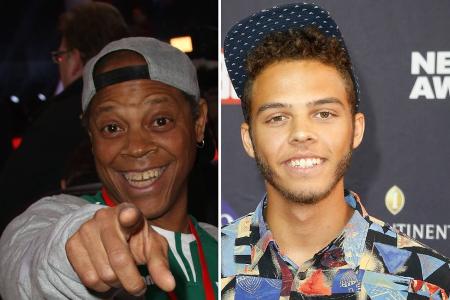 Väterliche Unterstützung: Ricky Harris begleitet Sohn Malik zum ESC