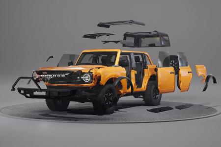 Der modulare Aufbau des Ford Bronco.