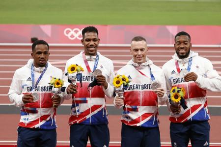Britische 4x100-m-Staffel gibt Silber ab