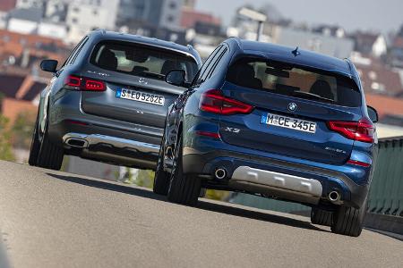 BMW X3 xDrive 30e, Mercedes GLC 300e, Exterieur