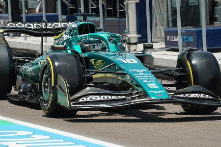 P12: Lance Stroll (Aston Martin) - Note: 2,5 - Musste nach Problem mit dem Benzin aus der Boxengasse starten. Behauptete sich im ersten Stint vor seinem Teamkollegen.