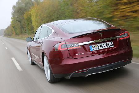 Tesla Model S, Heckansicht