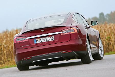 Tesla Model S, Heckansicht