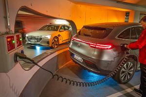 Audi E-Tron, Mercedes EQC, ams 2019_23, Exterieur