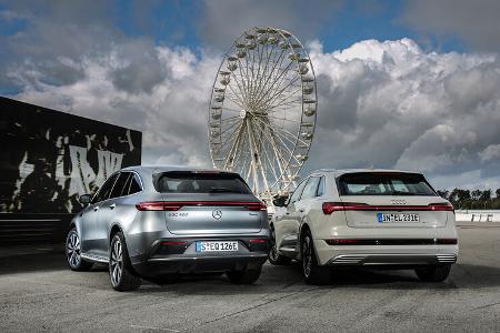 Audi E-Tron, Mercedes EQC, ams 2019_23, Exterieur