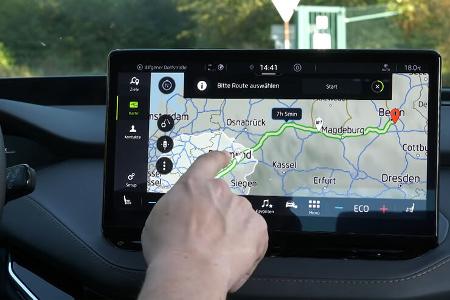 Skoda Enyaq Navi Infotainment Ladeplanung