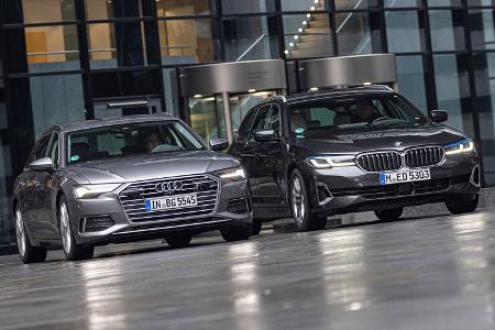 Audi A6 Avant 50 TDI, BMW 530d Touring, Exterieur