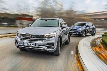 VW Touareg 3.0 V6 eHybrid, BMW X5 xDrive45e, Exterieur