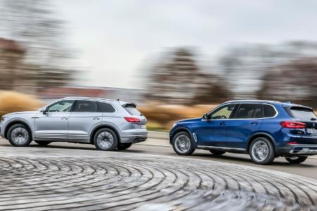 VW Touareg 3.0 V6 eHybrid, BMW X5 xDrive45e, Exterieur