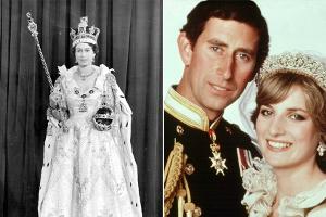 Krönungskleid der Queen und Hochzeitsdiadem von Lady Di ausgestellt