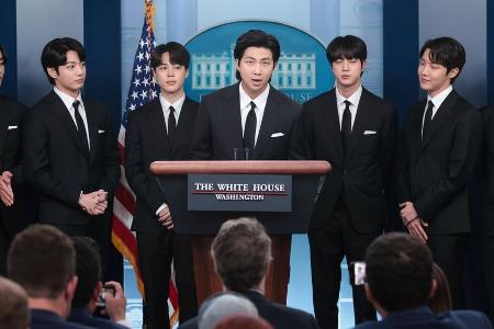 Besuch im Weißen Haus: Joe Biden lobt BTS für ihr Engagement