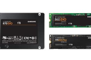 Eine 2,5"-SATA-SSD ist optisch leicht erkennbar, eine M.2-SATA- und eine M.2-PCIe-SSD rein optisch zu unterscheiden, ist nicht mehr so leicht.