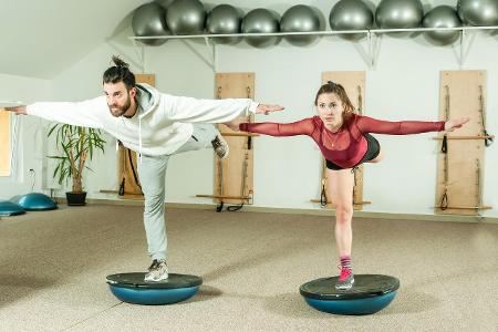 Balance-Halbball intensiviert jedes Workout
