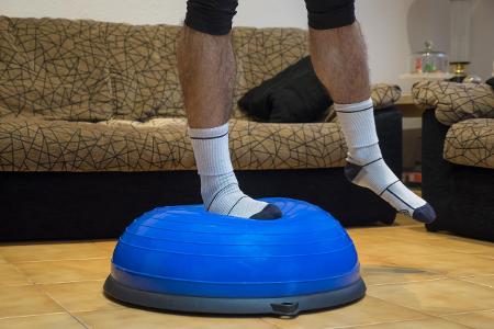 Balance-Halbball intensiviert jedes Workout