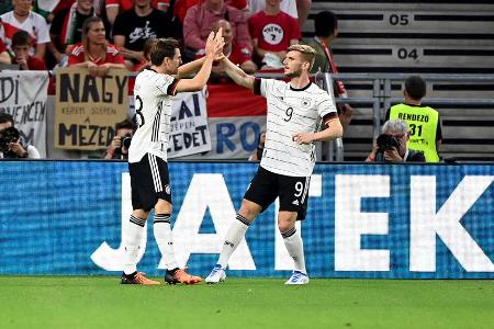 Deutschland in Ungarn: Noten und Einzelkritik - Am Samstag reiste die DFB-Auswahl zum dritten Gruppenspiel der Nations League nach Budapest. Gegen Ungarn fand die Nationalmannschaft auf einen frühen Rückstand zwar eine schnelle Antwort. In der Folge bot das Team von Bundestrainer Hansi Flick beim 1:1 aber viel zu wenig an. Noten und Einzelkritik zum Nations-League-Auftritt:
