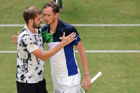 Otte verliert nach starker Leistung gegen Medwedew