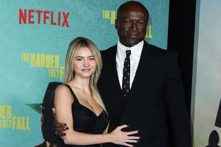 Seltener Anblick: Leni Klum schneidet Grimassen mit Papa Seal