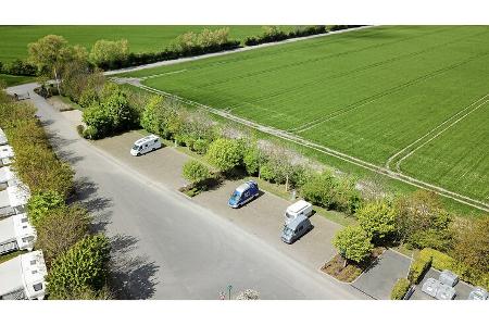 Stellplatz am Campingplatz Insel-Camp