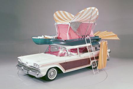 1959er Ford Country Squire Station Wagon Camper Concept