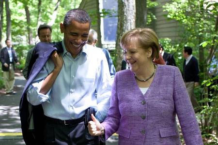Museumsbesuch: Für Barack Obama ist Angela Merkel wie 