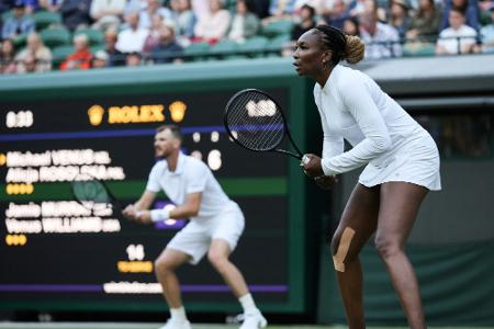 Wimbledon: Venus Williams im Mixed ausgeschieden