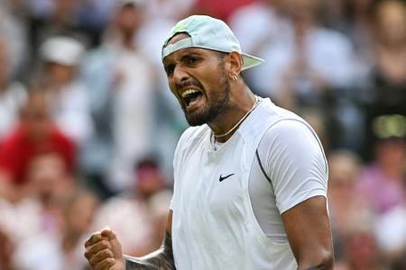 Diesmal ohne Skandal: Kyrgios im Viertelfinale von Wimbledon