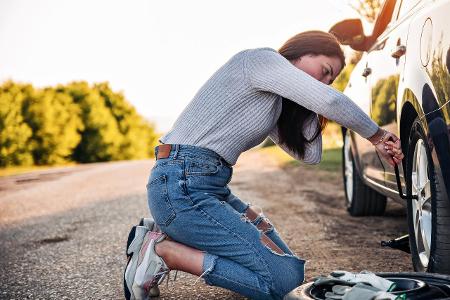 Reifenschaden Auto