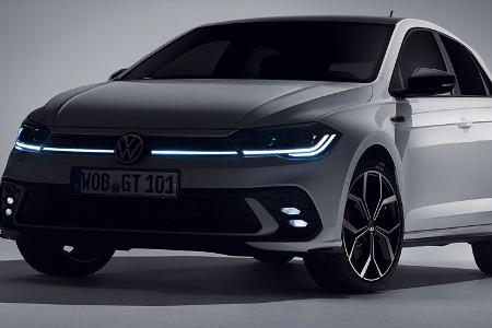 VW Polo GTI (2021) Polo 6 Typ AW Facelift Teaser Pure White Uni