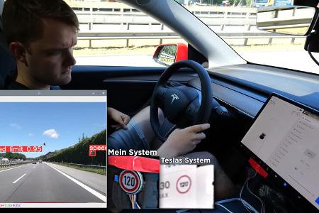 Selbstgebaute Verkehrszeichen-Erkennung