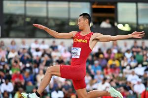 Chinese Wang wird Weltmeister im Weitsprung