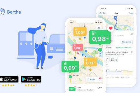 Tank-App Bertha der Mercedes-Benz AG jetzt in Österreich verfügbar