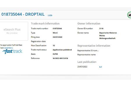 Rolls-Royce Droptail Patent