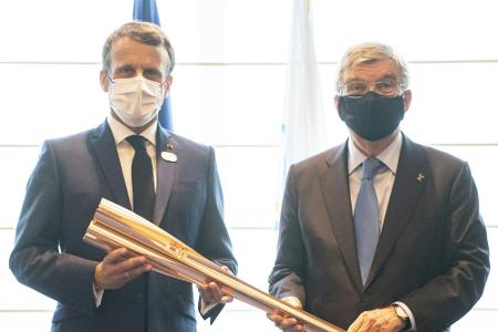 Paris 2024: Treffen zwischen IOC-Präsident Bach und Macron