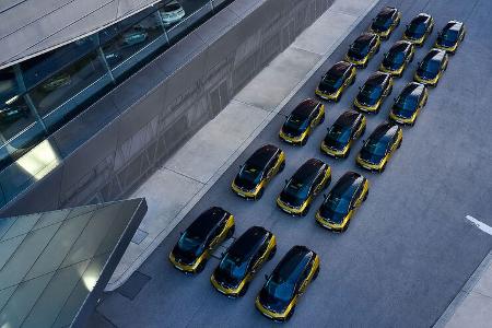 08/2022, BMW i3 Produktionsende Sonderserie Gold BMW-Welt München