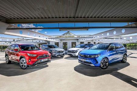 Kia Sportage, Opel Grandland, Toyota RAV4, Volvo XC40