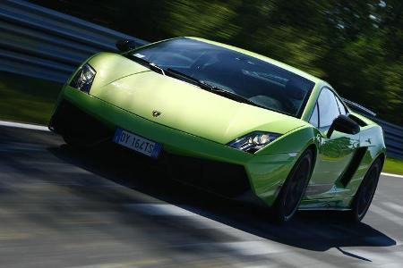Lamborghini Gallardo LP 570-4 Superleggera, Frontansicht, Halbschatten, Teststrecke