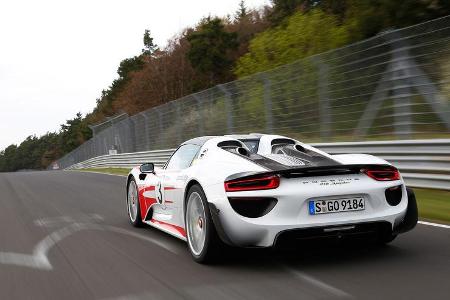 Porsche 918 Spyder, Heckansicht