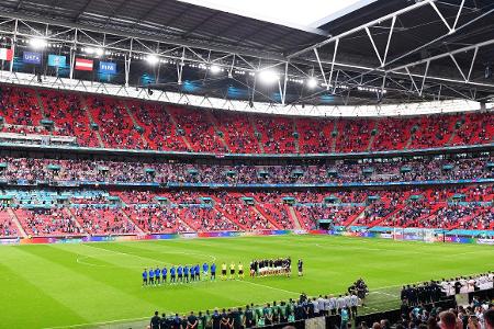 EM 2021 London Wembley-Stadion Finale Halbfinale 60.000 Zuschauer