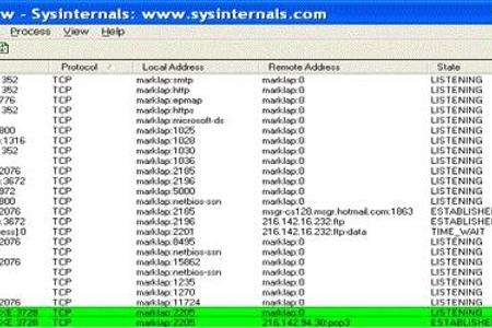 Das kostenlose Analyse-Tool TCPView von Microsoft zeigt in einer Listenansicht alle kommenden und gehenden Verbindungen über...