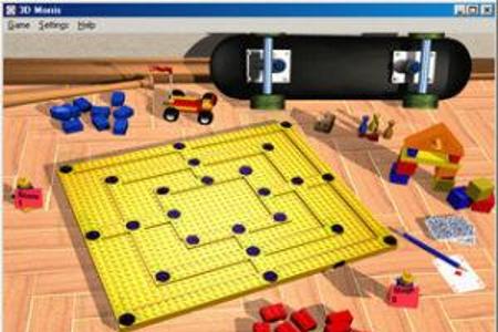 Brettspielumsetzung 3D Mühle