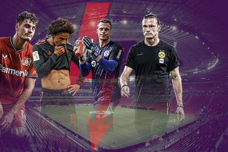 Die 10 größten Verlierer des Saisonstarts - Die neue Saison ist in vollem Gange. Alle 18 Bundesligisten haben bereits mindestens drei Pflichtspiele absolviert. Die ersten Sorgenkinder der Liga kristallisieren sich heraus, darunter deutsche Nationalspieler vom BVB und vom FC Bayern, ein Rekord-Einkauf sowie der vermeintliche Nachfolger von Haaland und Lewandowski. Das sind die zehn größten Verlierer des Saisonstarts: