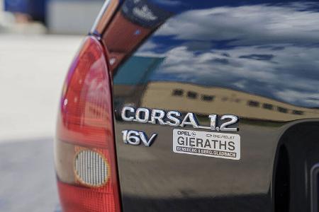 Opel Corsa B (1993-2000), Heck, Typenbezeichnung