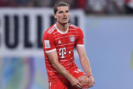 Marcel Sabitzer (bis 68.) - Note: 3,0 - Bot an der Seite von Kimmich eine ansprechende Leistung an. Arbeitete viel gegen den Ball und verhinderte streckenweise mit energischer Zweikampfführung, dass die Gladbacher überhaupt über die Mittellinie kamen. Mit dem Leder nicht so auffällig wie Kimmich, streute aber immerhin vereinzelt gute Ideen ein. Verlor nach dem Rückstand sichtbar die Ruhe in seinem Spiel.