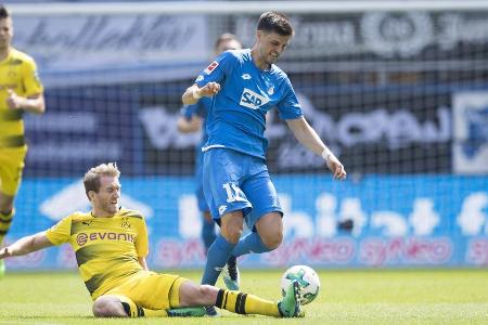 Platz 9: TSG Hoffenheim - 28 Bundesliga-Duelle, BVB-Siegquote: 39,3 Prozent