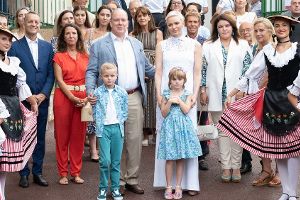 Monaco: Fürst Albert und Charlène feiern mit den Zwillingen